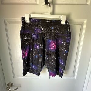 Galaxy Print Women's Bike Shorts